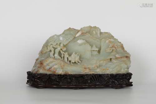 18th Century Hetian Jade Mountain