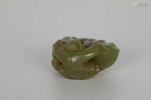 18th Century Hetian Topaz Handle