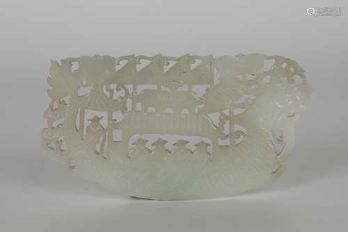 18th Century Hetian Jade Dragon Boat