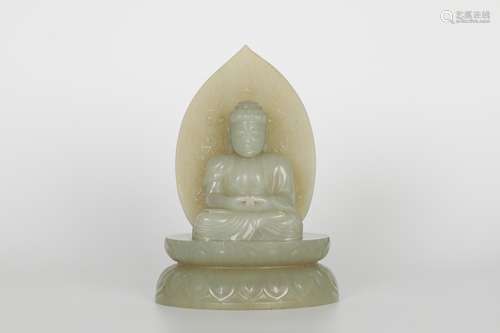 Ming hetian Jade Buddha