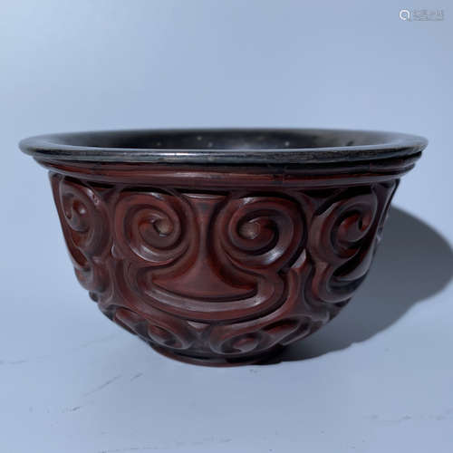 Yuan Dynasty Lacquer carving bowl