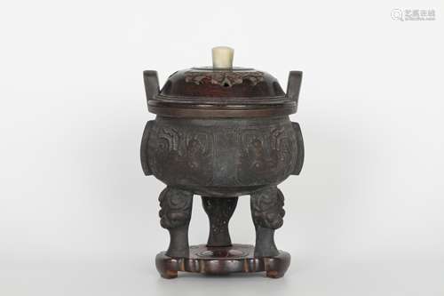 Copper incense burner