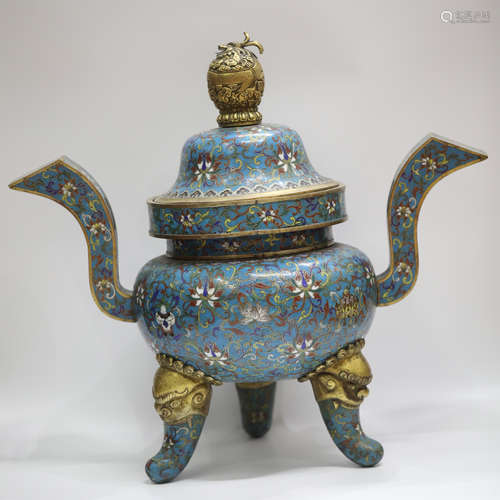 19th Century Cloisonne Incense Burner