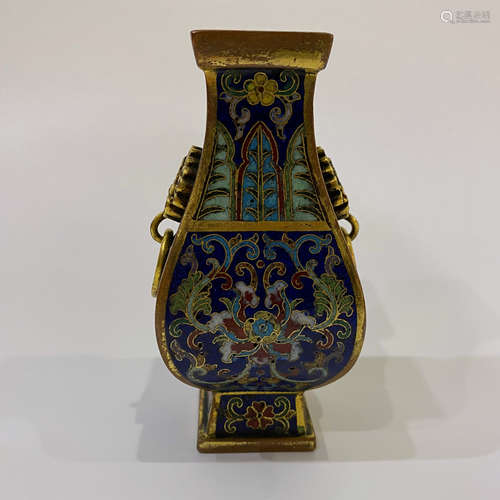 18th century cloisonné bottle