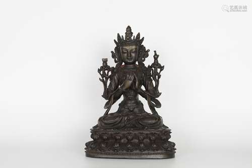 Ming Dynasty Manjusri Bronze Buddha