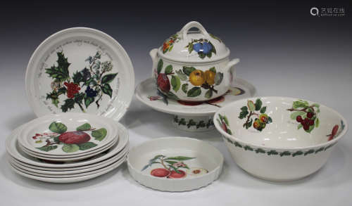 A mixed group of Portmeirion tablewares, mostly Pomona pattern, including two tureens and covers,