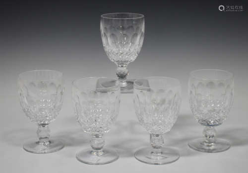 Five Waterford Colleen pattern water goblets, height 13cm.Buyer’s Premium 29.4% (including VAT @