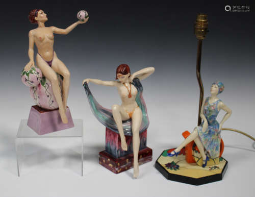 A Peggy Davies limited edition figure Isadora, modelled by Andy Moss, No. 16 of 500, height 27cm,