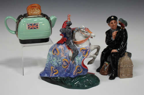 A Royal Doulton figure The Broken Lance, HN2041, height 20cm, together with another Doulton figure