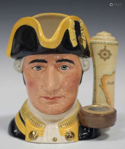 A Royal Doulton limited edition Captain James Cook character jug, D7077, No. 82 of 2500.Buyer’s