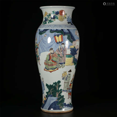 KANGXI Colorful character story like leg bottle