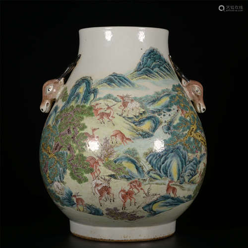 QIANLONG Pastel Hundred Deer