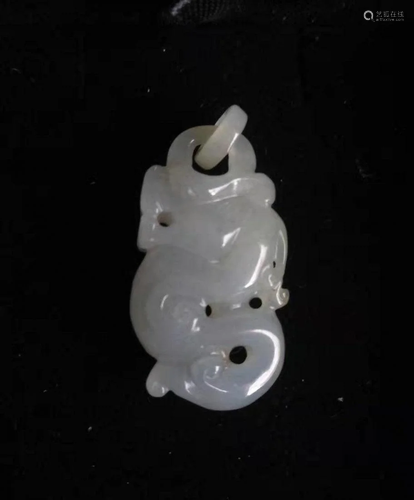 Chinese Carving Chanslucence nature Jadeite …