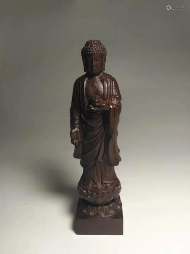 Chinese Rosewood carved KuanYin statue