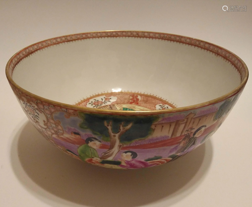 18th Chinese Porcelain Qianlong Famillle Rose bowl