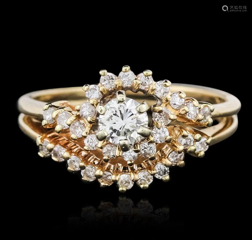 14KT Yellow Gold 0.47ctw Diamond Ring