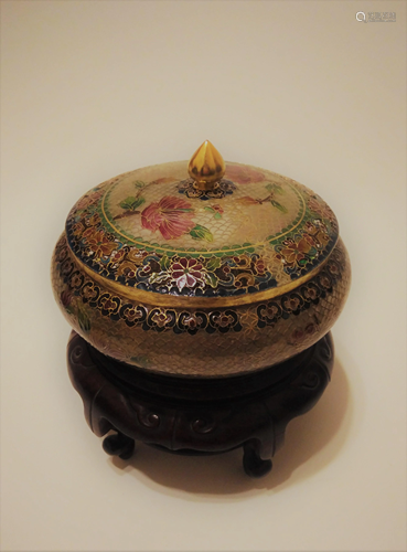 Chinese Cloisonne jar