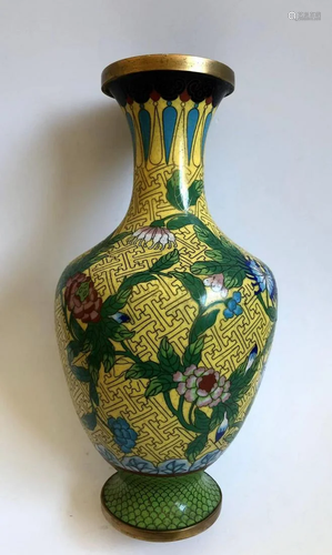 19th Chinese Cloisonne vase