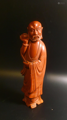 Superb Chinese Carved standing ROYAL SCHOLAR Fig…