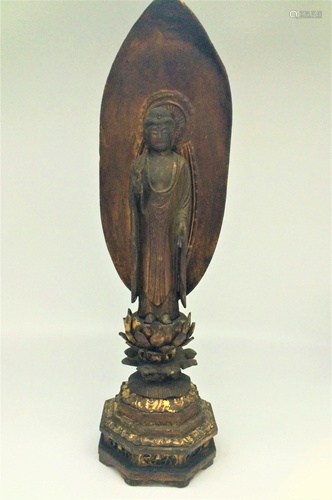 Ming Dynesty Chinese Wooden Budda Statue