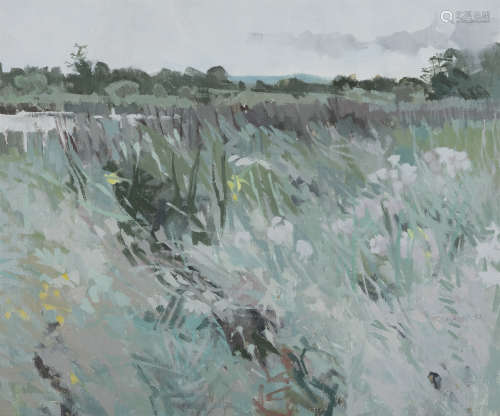 Terence P. Flanagan PRUA RHA (1929-2011)Water Meadows, Belle Isle, Co. Fermanagh Oil on canvas board