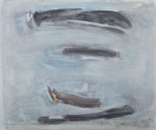 Patrick Collins HRHA (1911-1994)Foul TideOil on board, 63 x 74cm (24¾ x 29'')Signed and dated (19)'