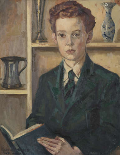 Gabriel Hayes (1909-1978) Portrait of a Young Boy Oil on board, 61 x 48.4cm (24 x 19'') Signed