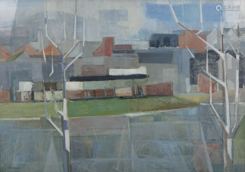 Terence P. Flanagan PRUA RHA (1929-2011)View from St. Mary's (1968)Oil on board, 75 x 106cm (29½ x