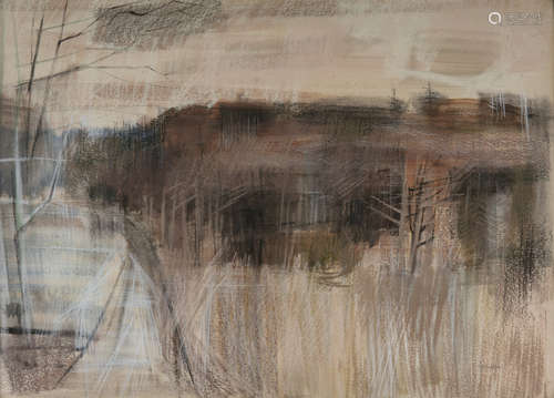 Terence P. Flanagan PRUA RHA (1929-2011)Back Avenue, LissadellMixed media on paper 54 x 75cm (21¼ x