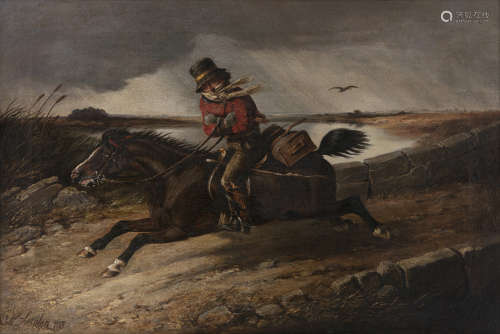 Robert Richard Scanlan (1801-1876), On Her Majesty's Service, Oil on canvas, 42 x 60.8cm