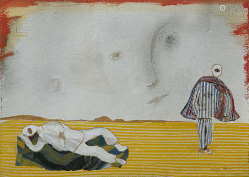Gerard Dillon (1916-1971)Face in the SkyWatercolour, 26 x 36cm (10¼ x 14¼'')SignedProvenance: The