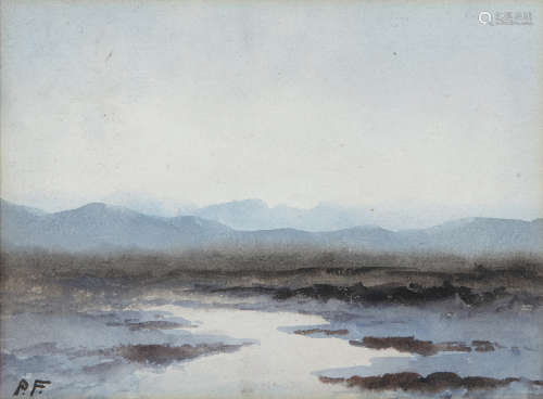 William Percy French (1854-1920)Lakeland SceneWatercolour, 15 x 19.5cm (6 x 7¾'')Signed with