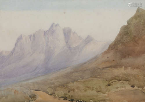 Mildred Anne Butler RWS (1858-1941)Mountainous LandscapeWatercolour, 27 x 37cm (10½ x 14½'')