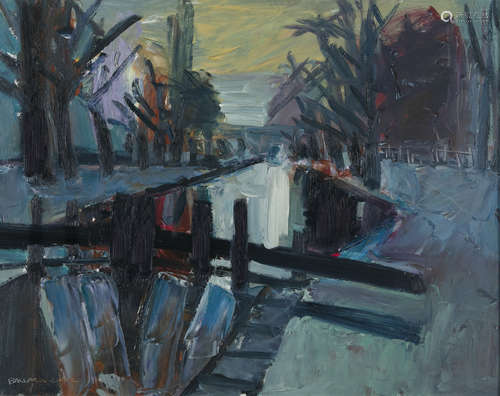 Brian Ballard RUA (b.1943)Grand Canal DublinOil on canvas, 60 x 75cm (23½ x 29½'')Signed and dated