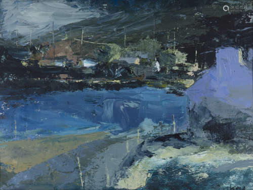 Donald Teskey RHA (b.1956)West Cork Landscape Acrylic on board, 55 x 74cm (21¾ x 29'')Signed