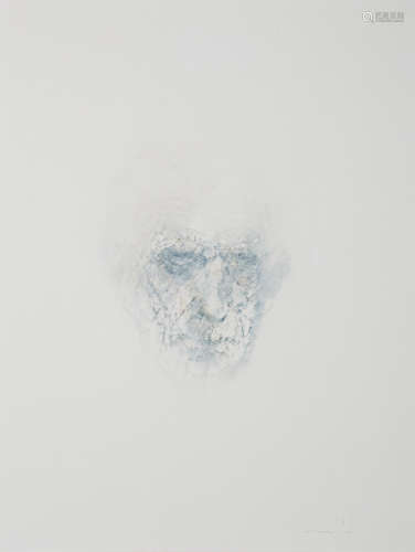 Louis le Brocquy HRHA (1916 - 2012)Image of Samuel Beckett Watercolour 61 x 46cm (24 x 18'')Signed