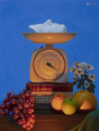 Conor Walton (b.1970)Still life with Judgement XII Oil on canvas, 61 x 46cm (24 x 18'')Signed and