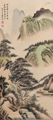 A CHINESE LANDSCAPE PAINTING