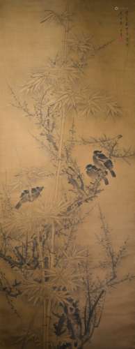 HUANG QICHANG    CHINESE PAINTING OF FLOWERS AND BIRDS