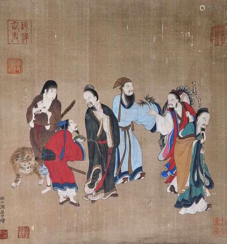 CHEN JUZHONG     CHINESE PAINTING OF CHARACTERS