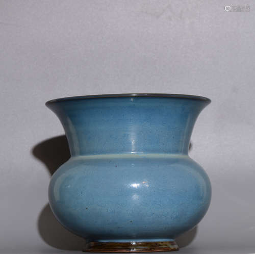 A JUN GLAZE FLOWER POT