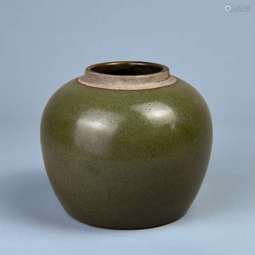 A TEA POWDER GLAZE POT