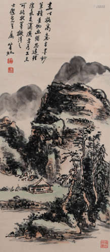 A CHINESE LANDSCAPE PAINTING