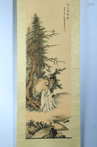 A CHINESE SCHOLAR PAINTING,CHEN SHAOMEI MARK