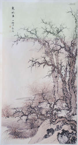 A CHINESE LANDSCAPE PAINTING,CHEN SHAOMEI MARK