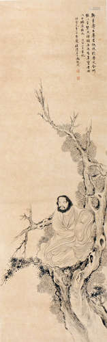 A CHINESE AMITABHA PAINTING,FENG CHAORAN MARK