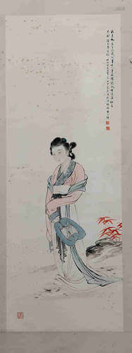 A CHINESE FIGURE PAINTING