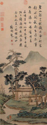 A CHINESE LANDSCAPE PAINTING