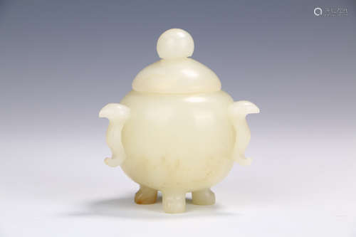 A Chinese Jade Incense Burner