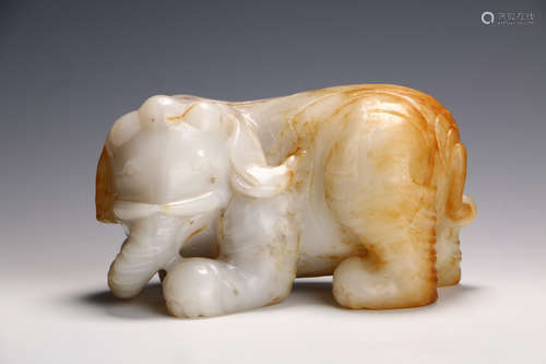 A Chinese Jade Elephant